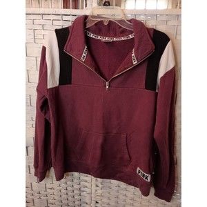 Victoria Secret PINK Sweatshirt Purple Black White Size XS Soft Warm Cozy